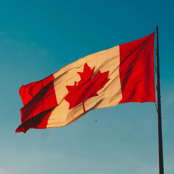 A Canadian flag.